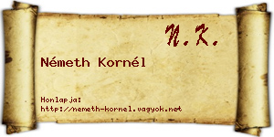 Németh Kornél névjegykártya